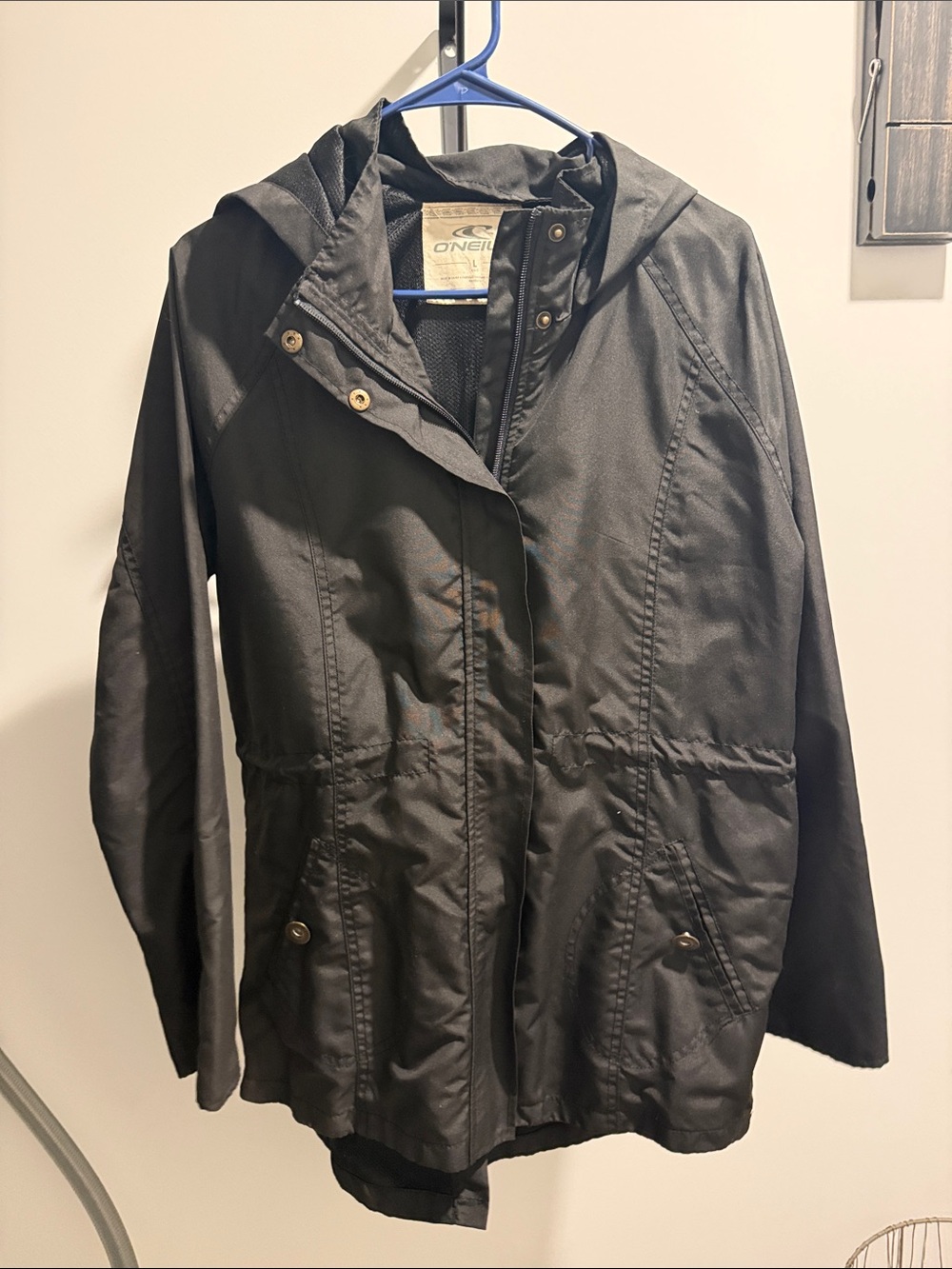 O'Neill Black Hooded Utility Anorak
